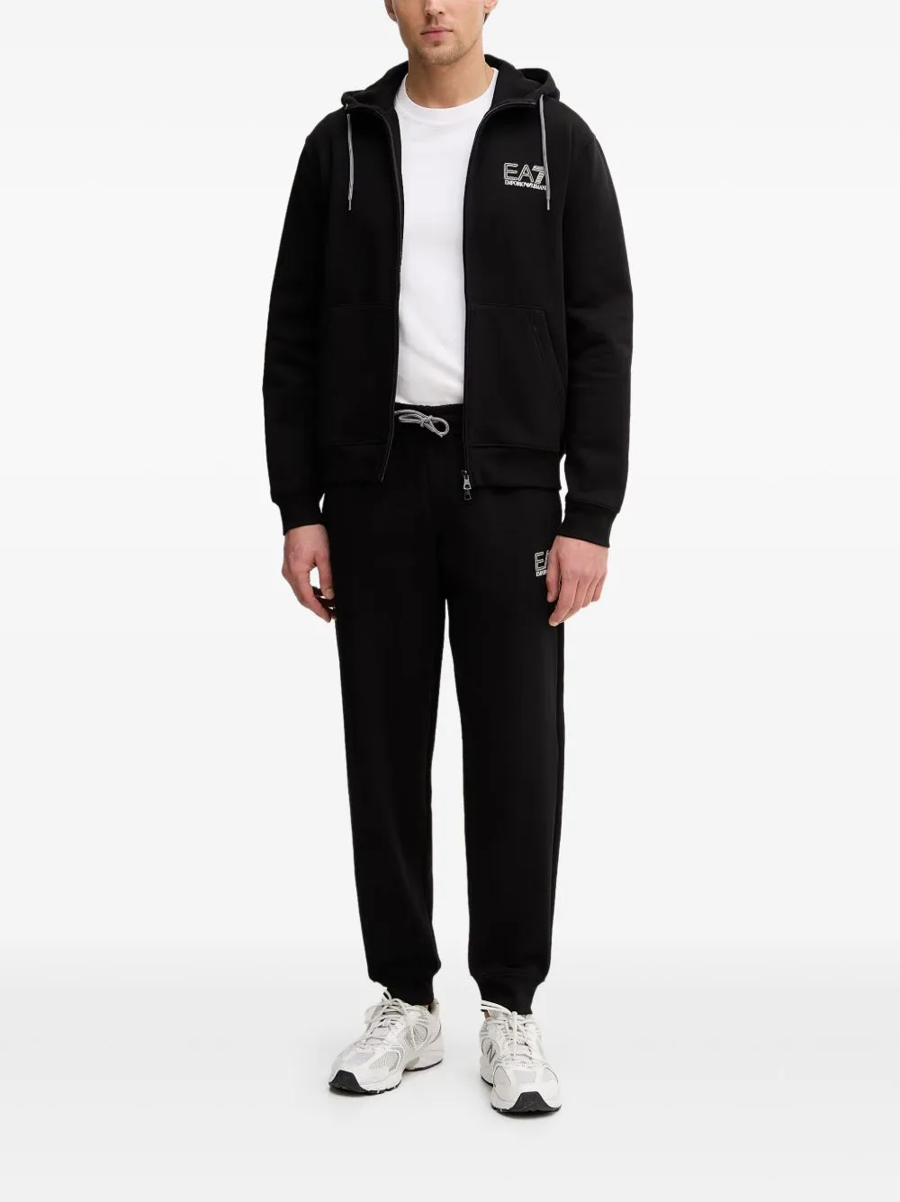 Zip Drawstring Hoodie by Ea7 Emporio Armani