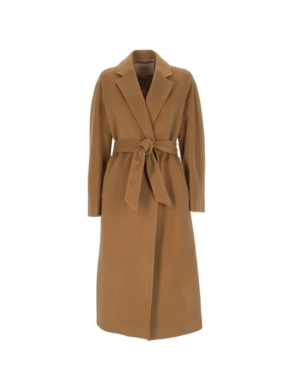 Belted Notch-Lapels Coat by CHIARULLI