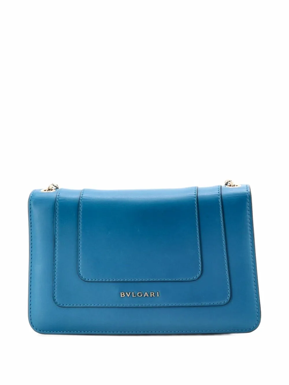 Serpenti Forever Shoulder Bag Leather Small Crossbody Bag by Bvlgari Pre-Owned