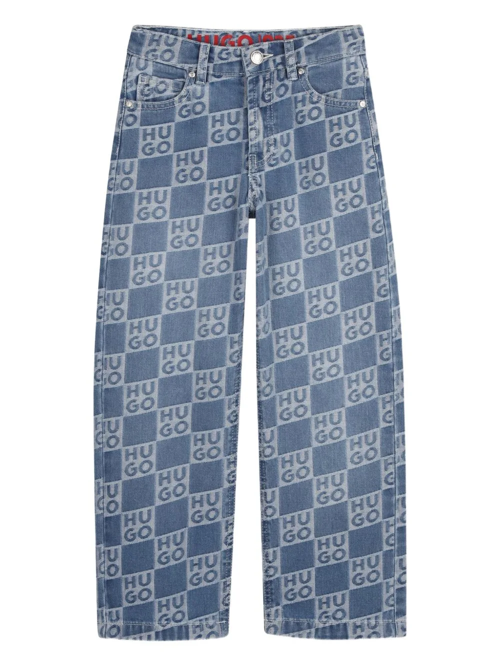 Patterned Denim Jeans by HUGO KIDS