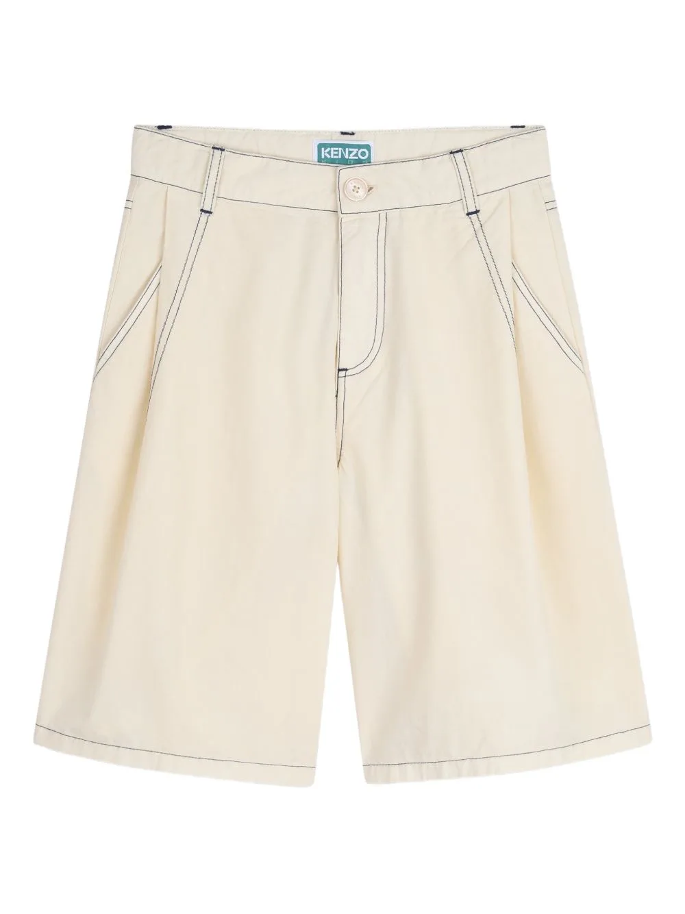 Rear-Print Bermuda Shorts by Kenzo Kids