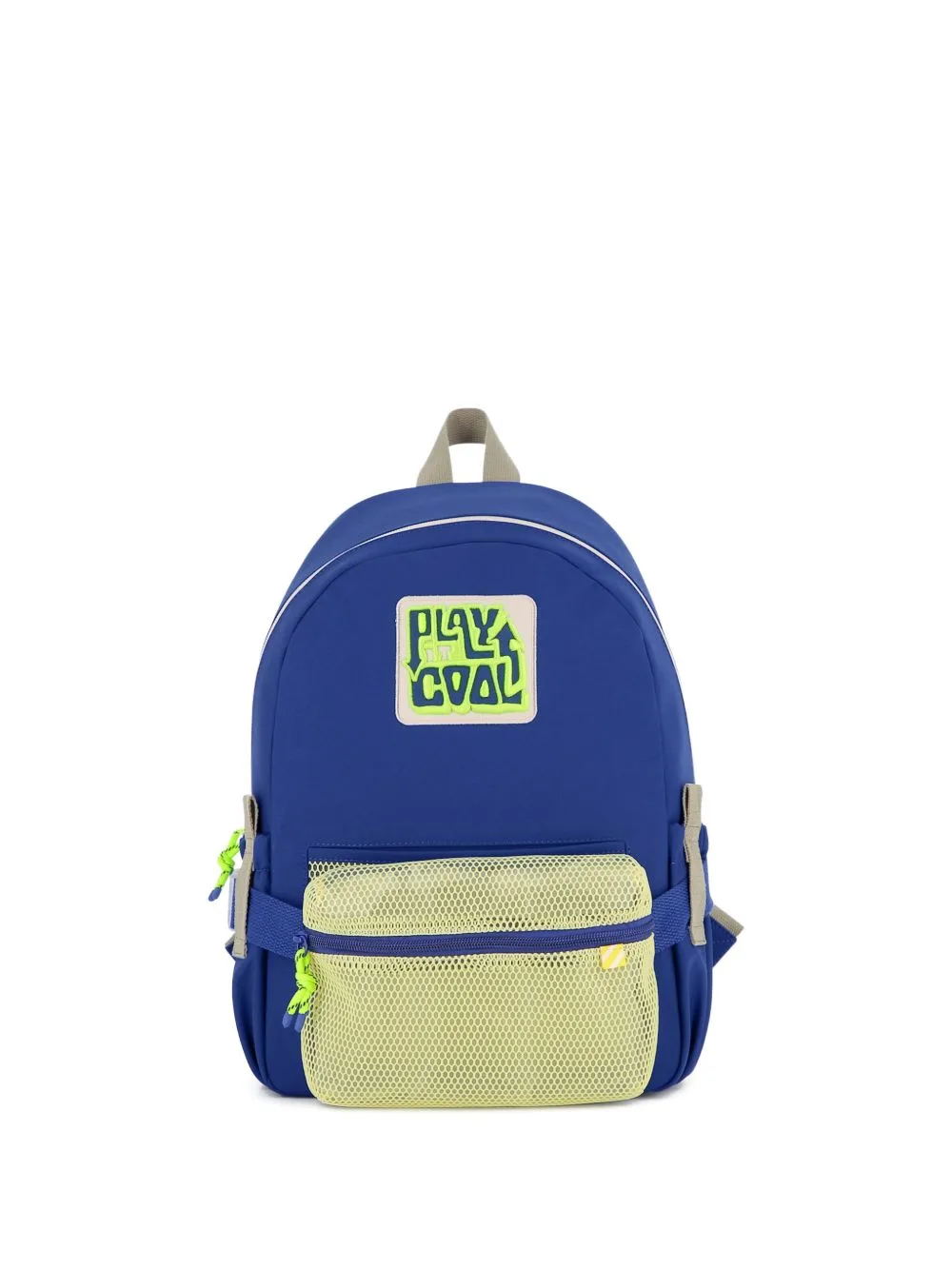 Mesh-Pannel Zipped Backpack by Billieblush