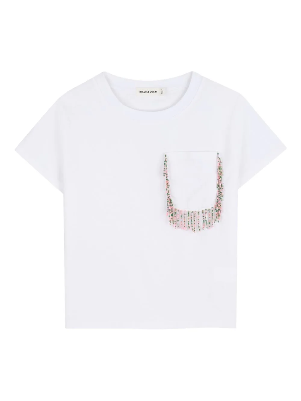 Beaded-Pocket T-Shirt by Billieblush