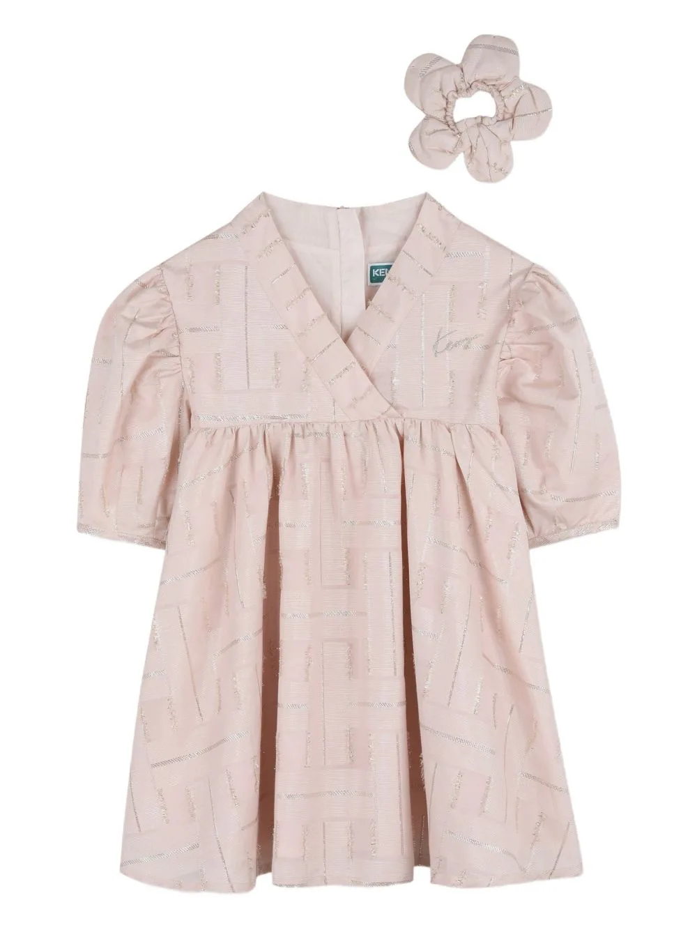 Metallic-Threaded Empire-Line Dress by Kenzo Kids