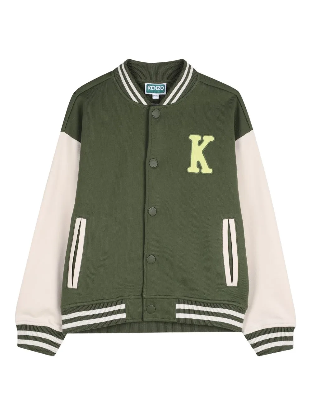 Striped-Hem Cardigan by Kenzo Kids