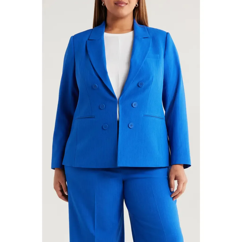 Faux Double Breasted Jacket by Tahari ASL