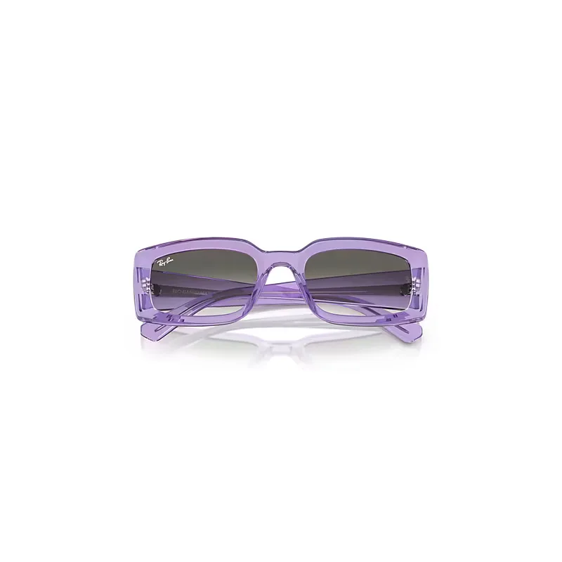 Kiliane Bio-Based Sunglasses Transparent Violet Frame Grey Lenses by Ray-Ban