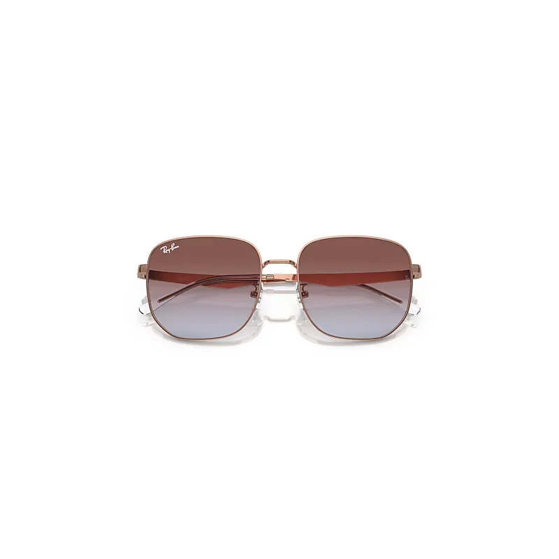 Rb3713d Sunglasses Rose Gold Frame Violet Lenses by Ray-Ban