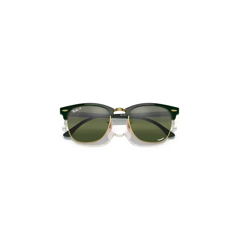 Clubmaster Polarized+ Lenses Sunglasses Green Frame Green Lenses Polarized by Ray-Ban