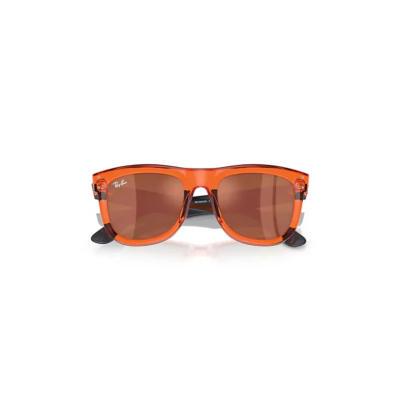 Wayfarer Reverse Sunglasses Transparent Blue Frame Copper Lenses by Ray-Ban