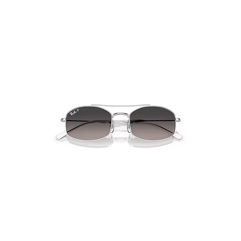 Rb3719 Sunglasses Silver Frame Grey Lenses Polarized by Ray-Ban