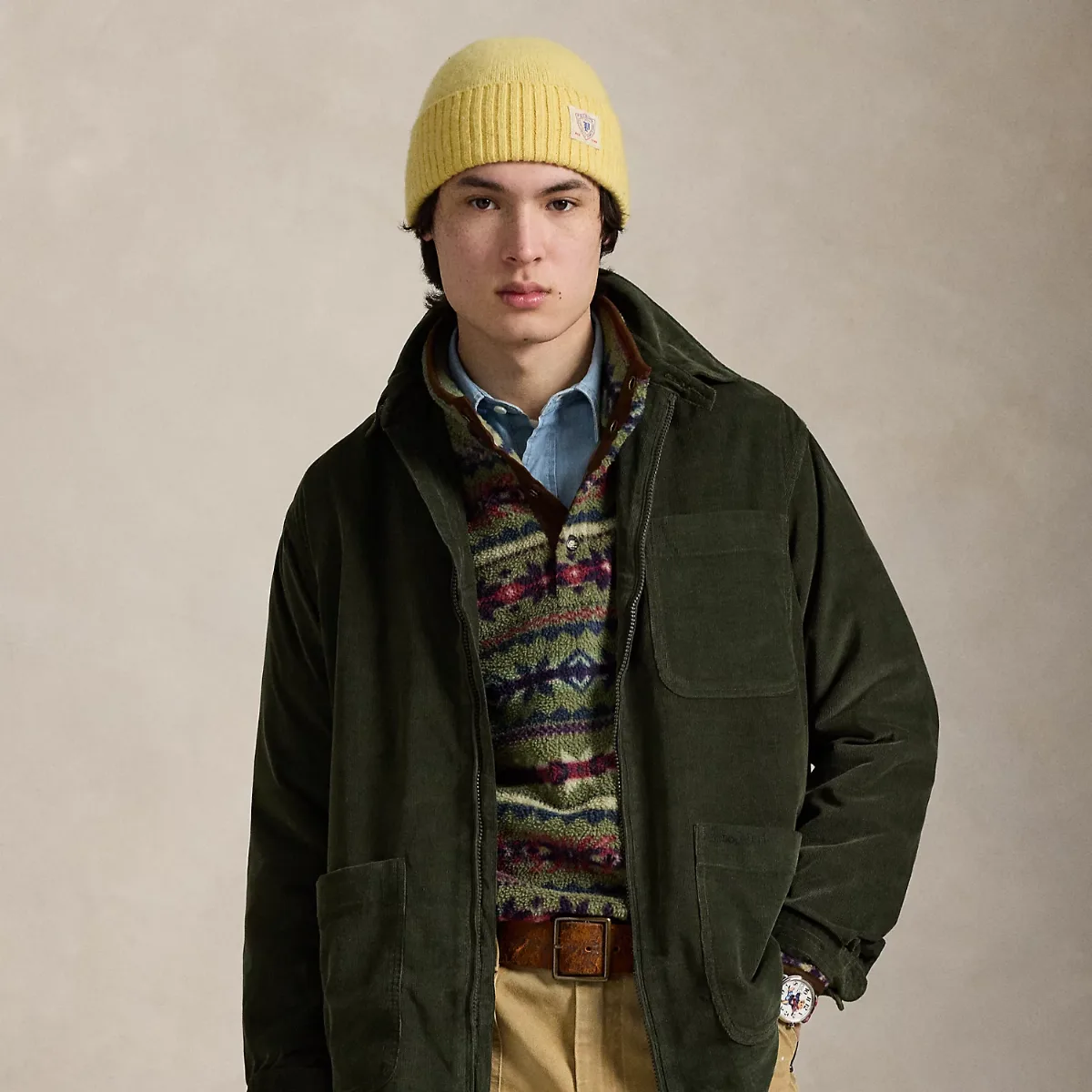 Corduroy Full-Zip Overshirt