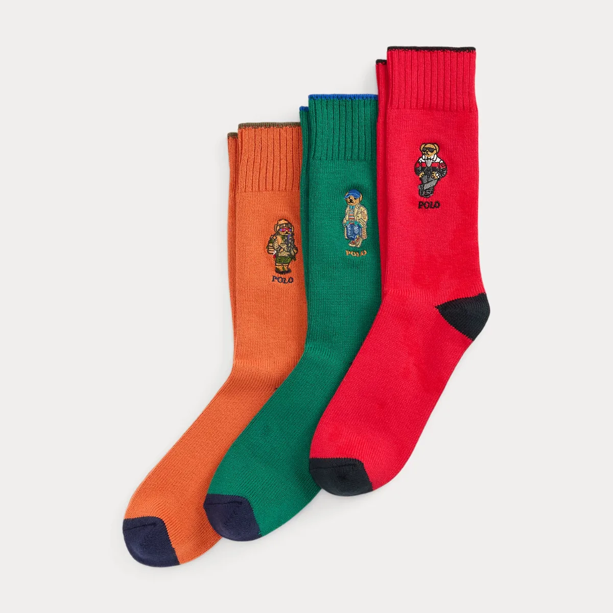 Polo Bear Crew Sock 3-Pack Gift Set by Polo Ralph Lauren