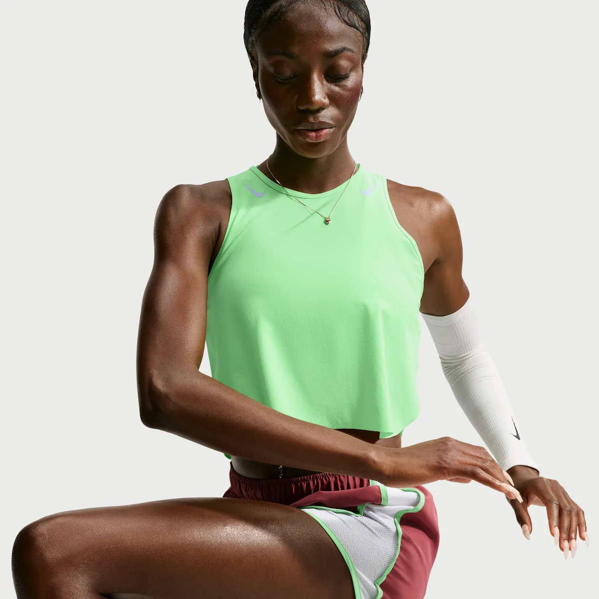 AeroSwift Dri-FIT ADV Cropped Running Tank Top by Nike