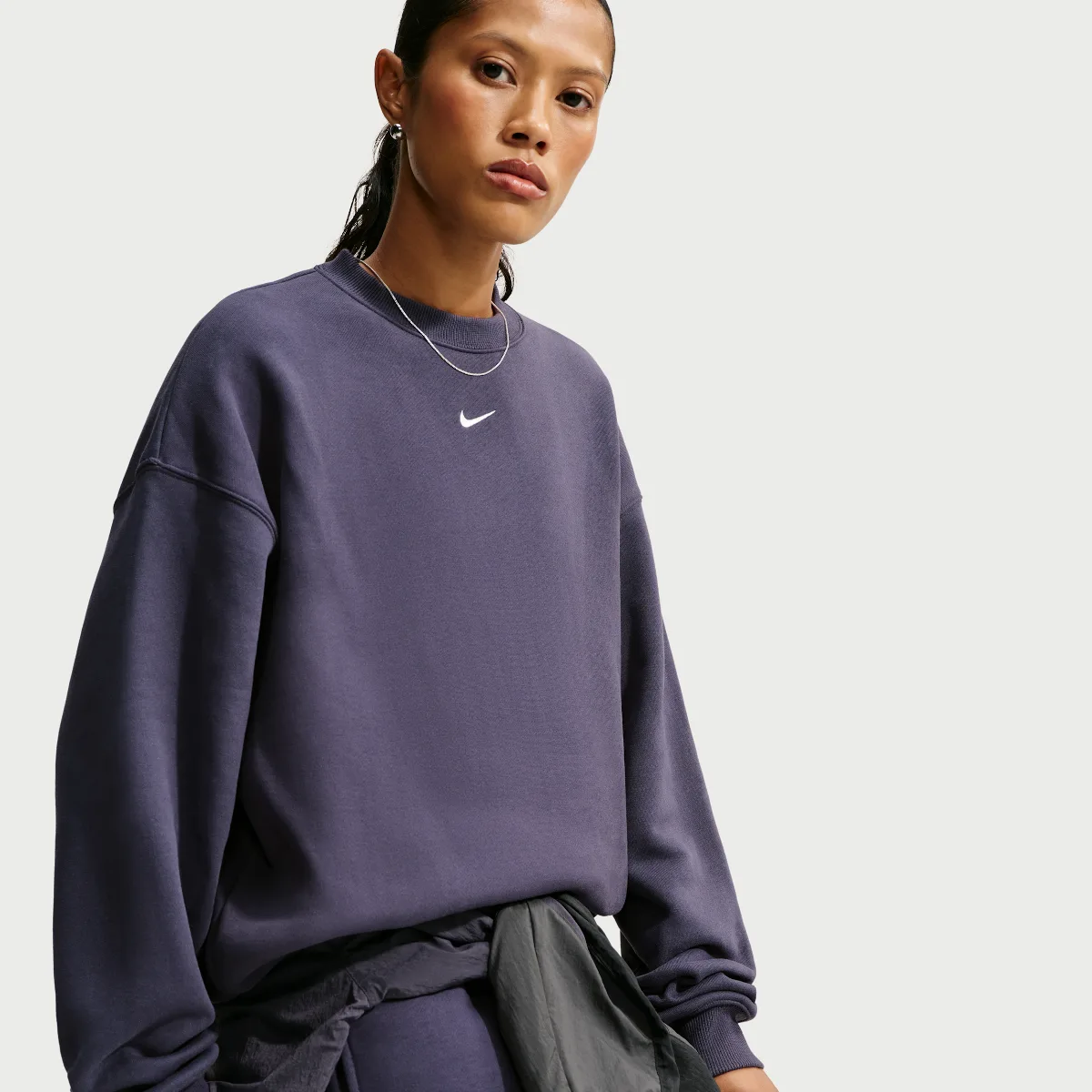 Studio Fleece Weight Oversized Crew-Neck Sweatshirt by Nike