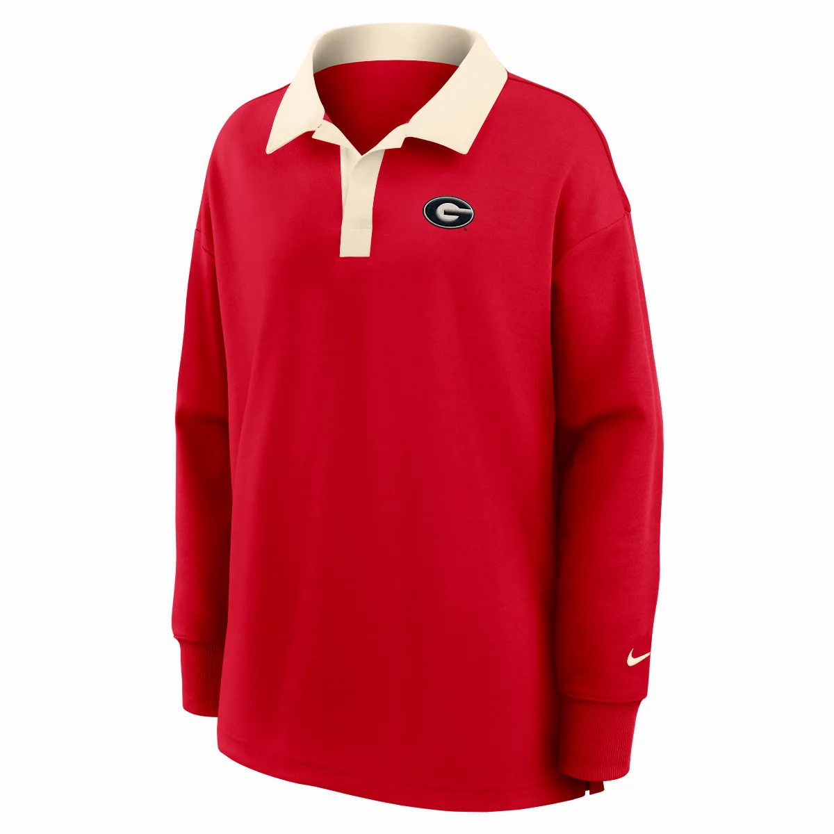 Georgia Academic Dri-FIT Oversized Long-Sleeve Polo by Nike