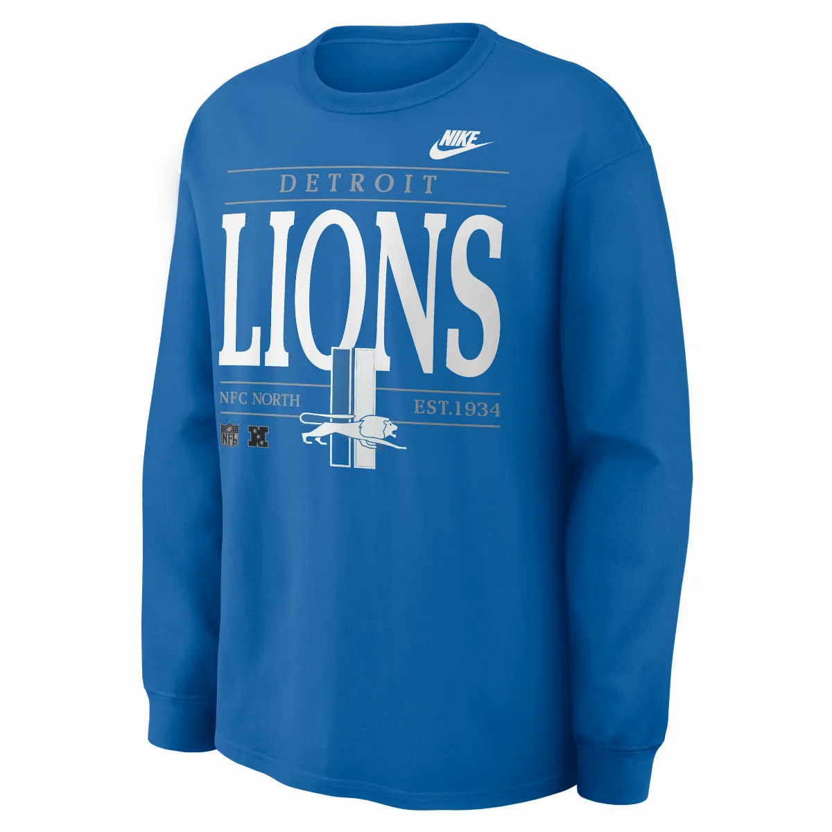 Detroit Lions Rewind Max90 NFL Long-Sleeve T-Shirt by Nike