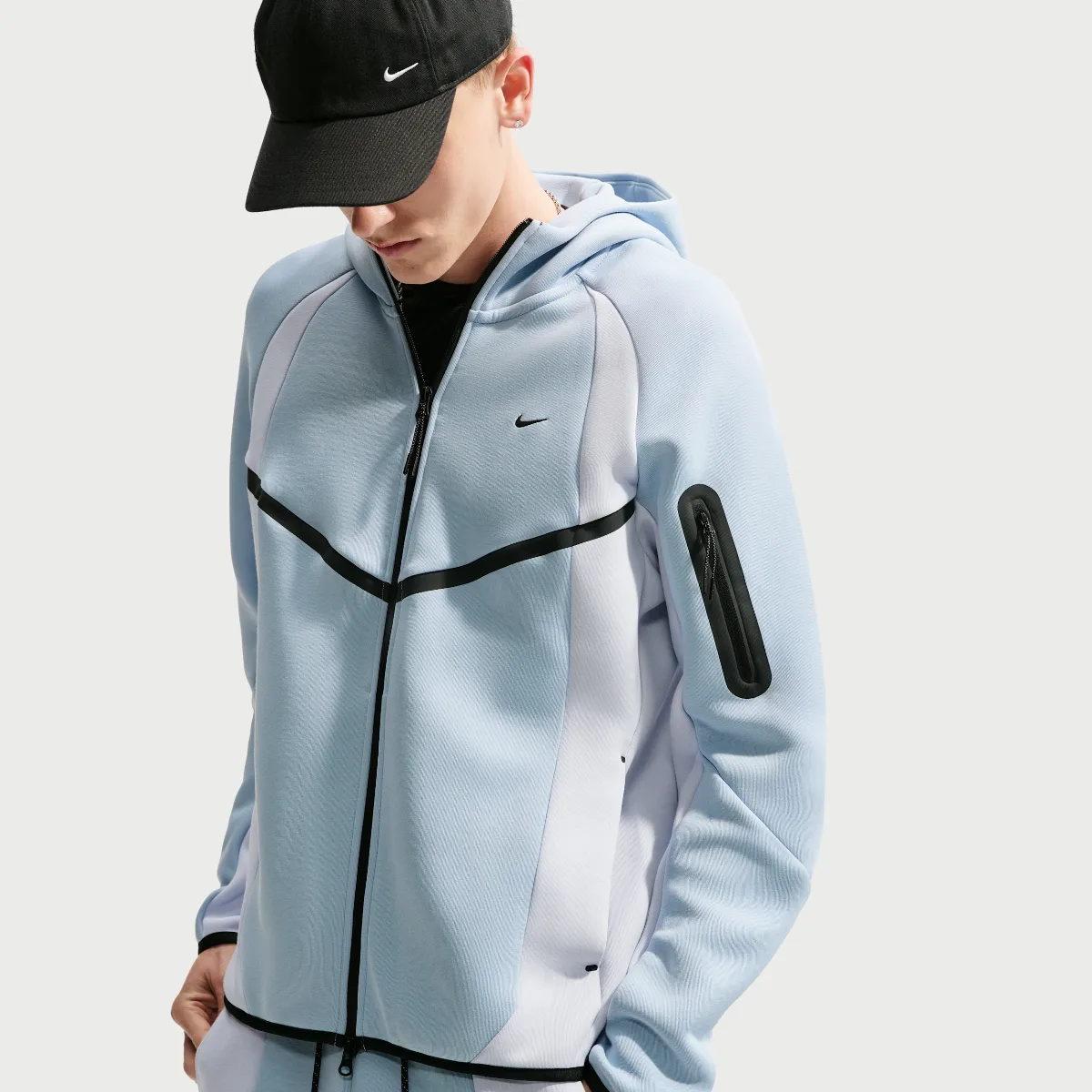 Tech Color-Block Full-Zip Fleece Windrunner Jacket by Nike
