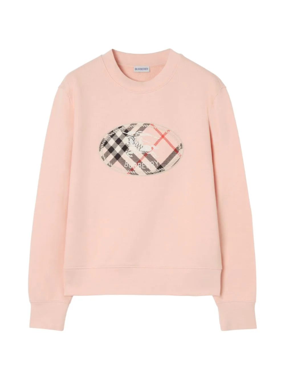 Check Knight Stamp Cotton Sweatshirt by Burberry