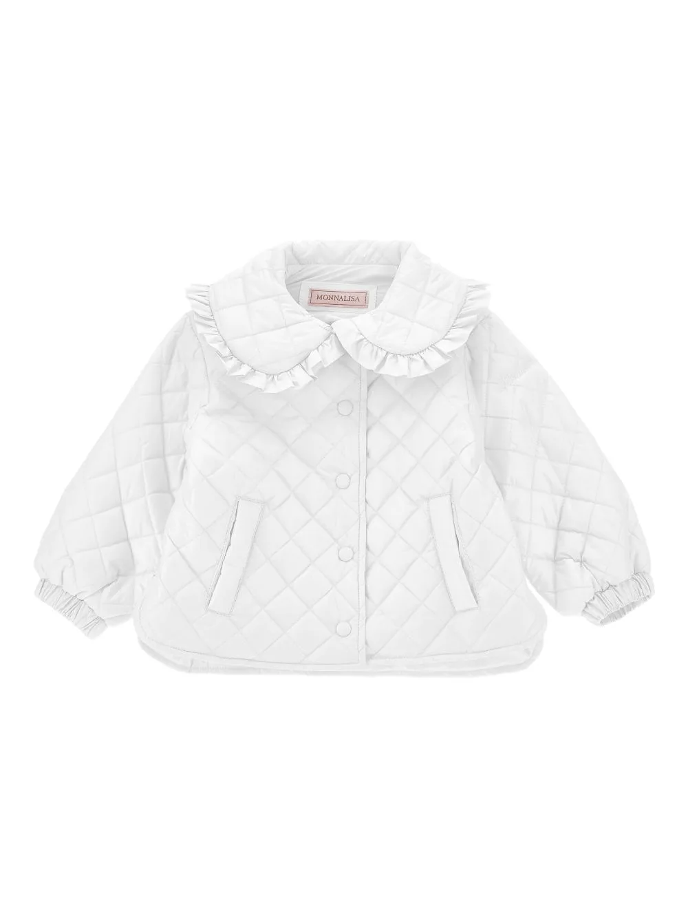 Ruffled Quilted Jacket by Monnalisa