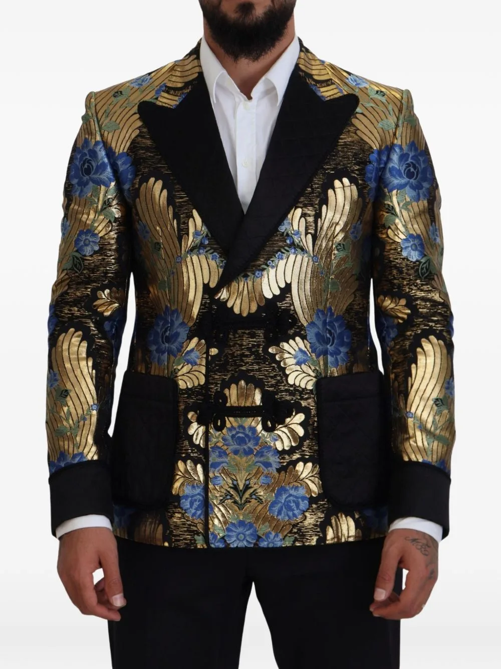 Brocade Double-Breasted Blazer by Dolce & Gabbana