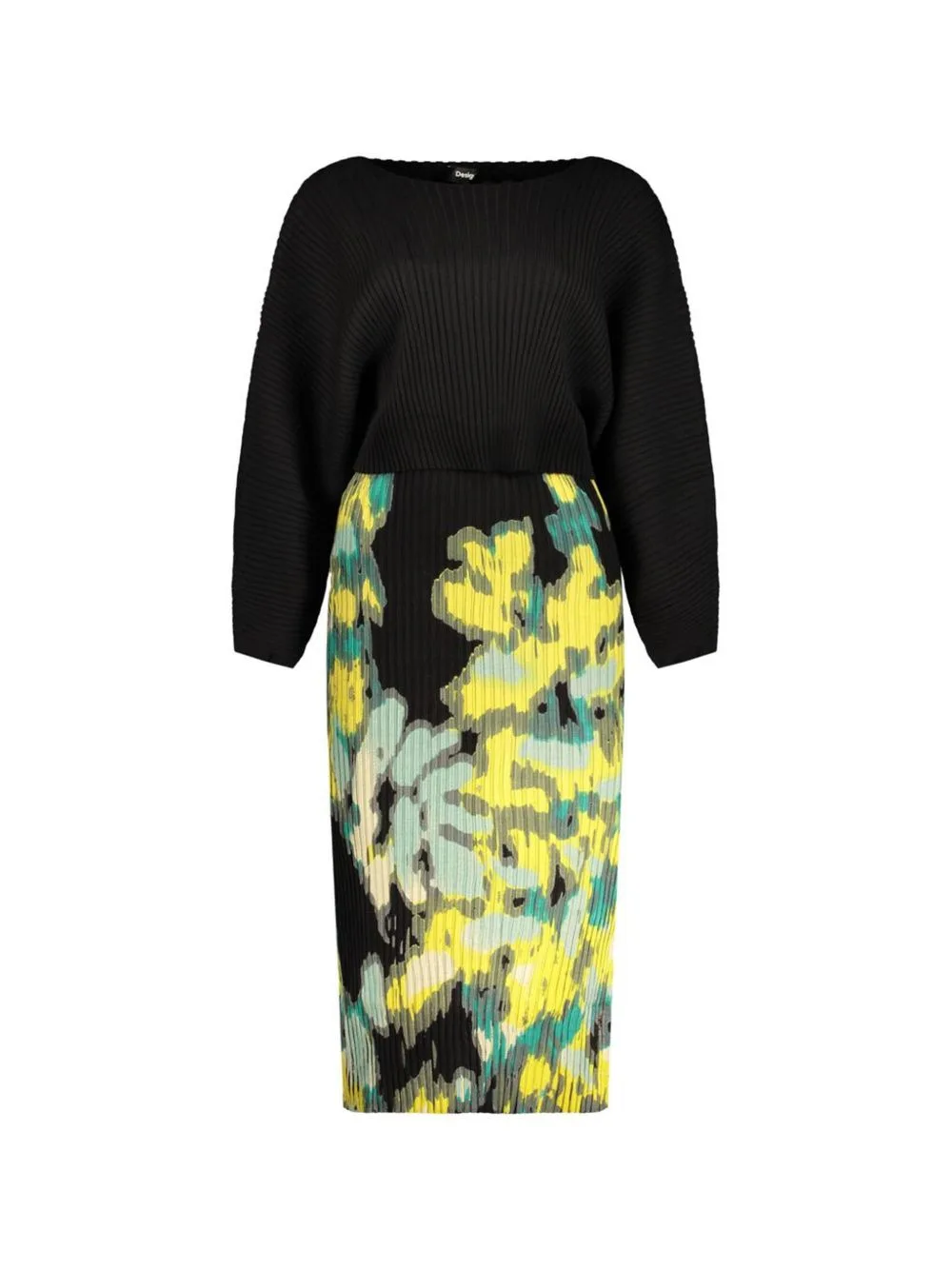 Desigual x Mc Lacroix Floral-Print Pleated Midi Dress by Desigual