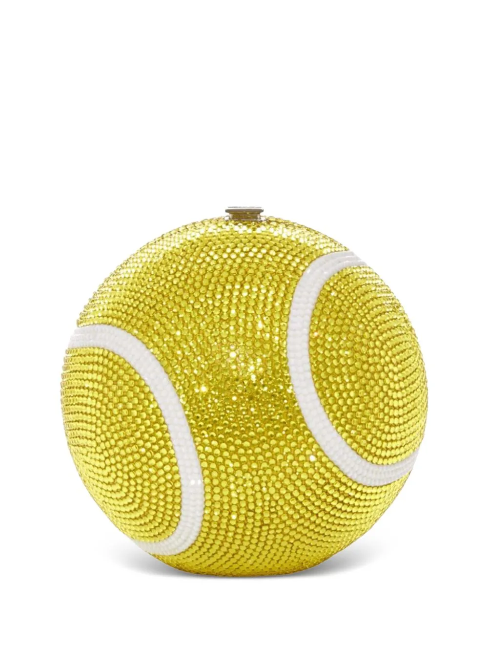 Tennis Ball Crystal-Embellished Clutch Bag