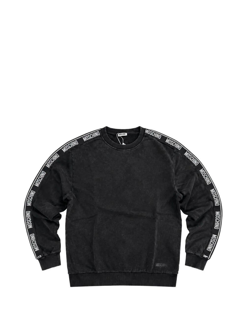 Logo-Tape Cotton Sweatshirt by Moschino
