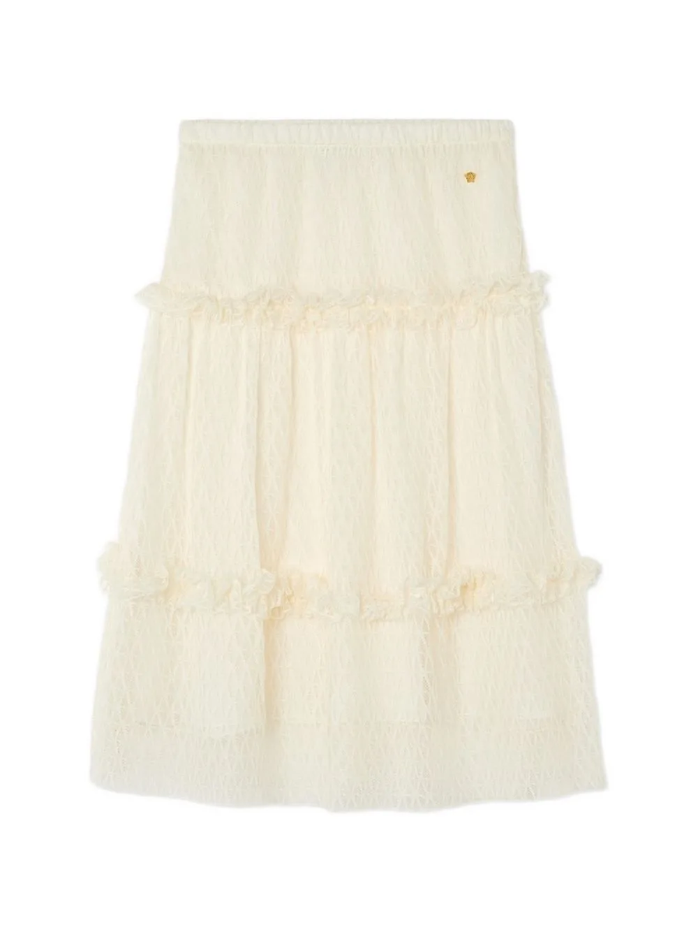 Ruffled Medallion Skirt by Versace Kids