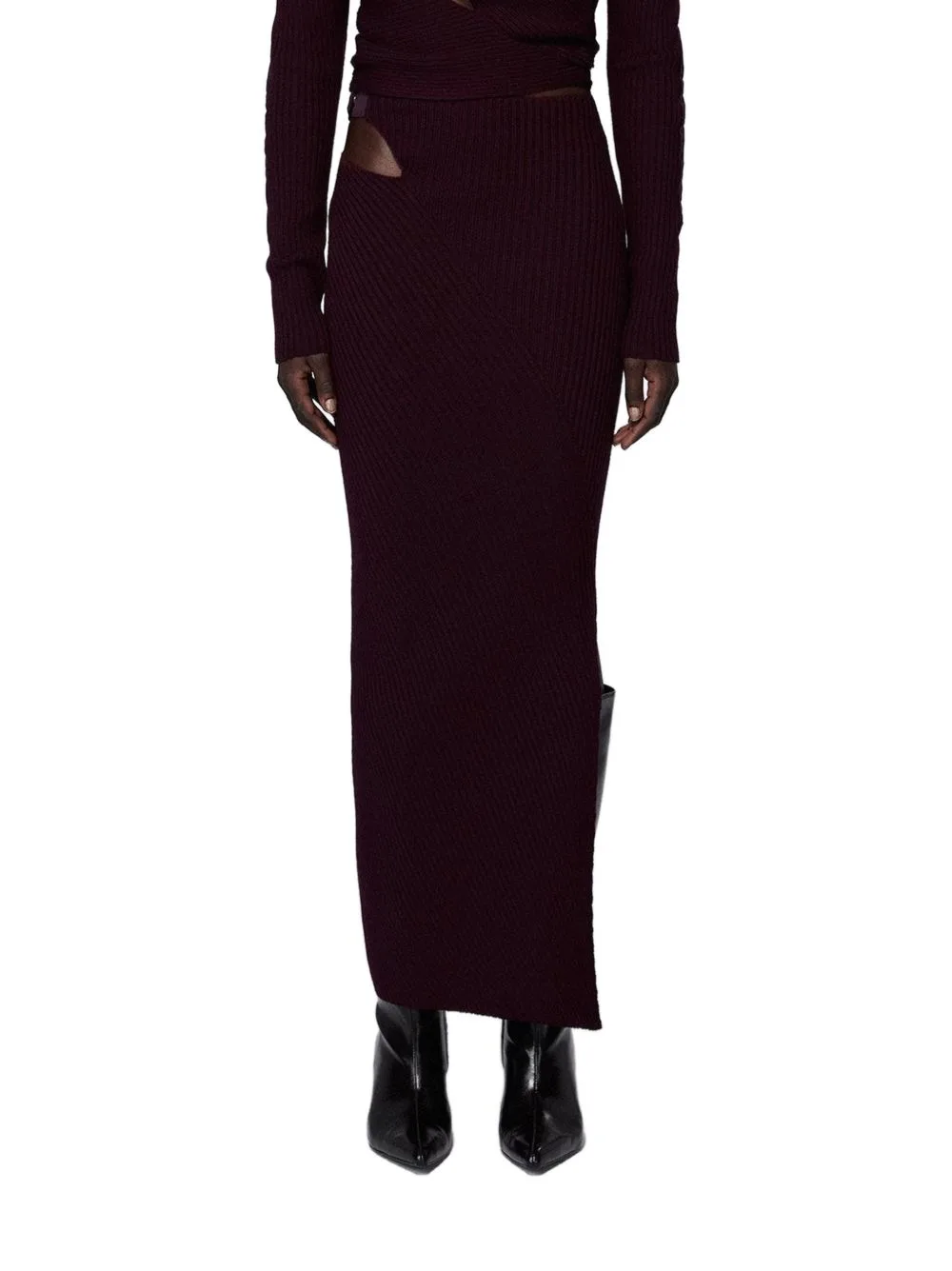 Marshal Cut-Out Ribbed Skirt