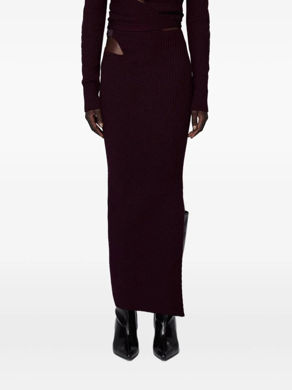 Marshal Cut-Out Ribbed Skirt by SRVC Studio