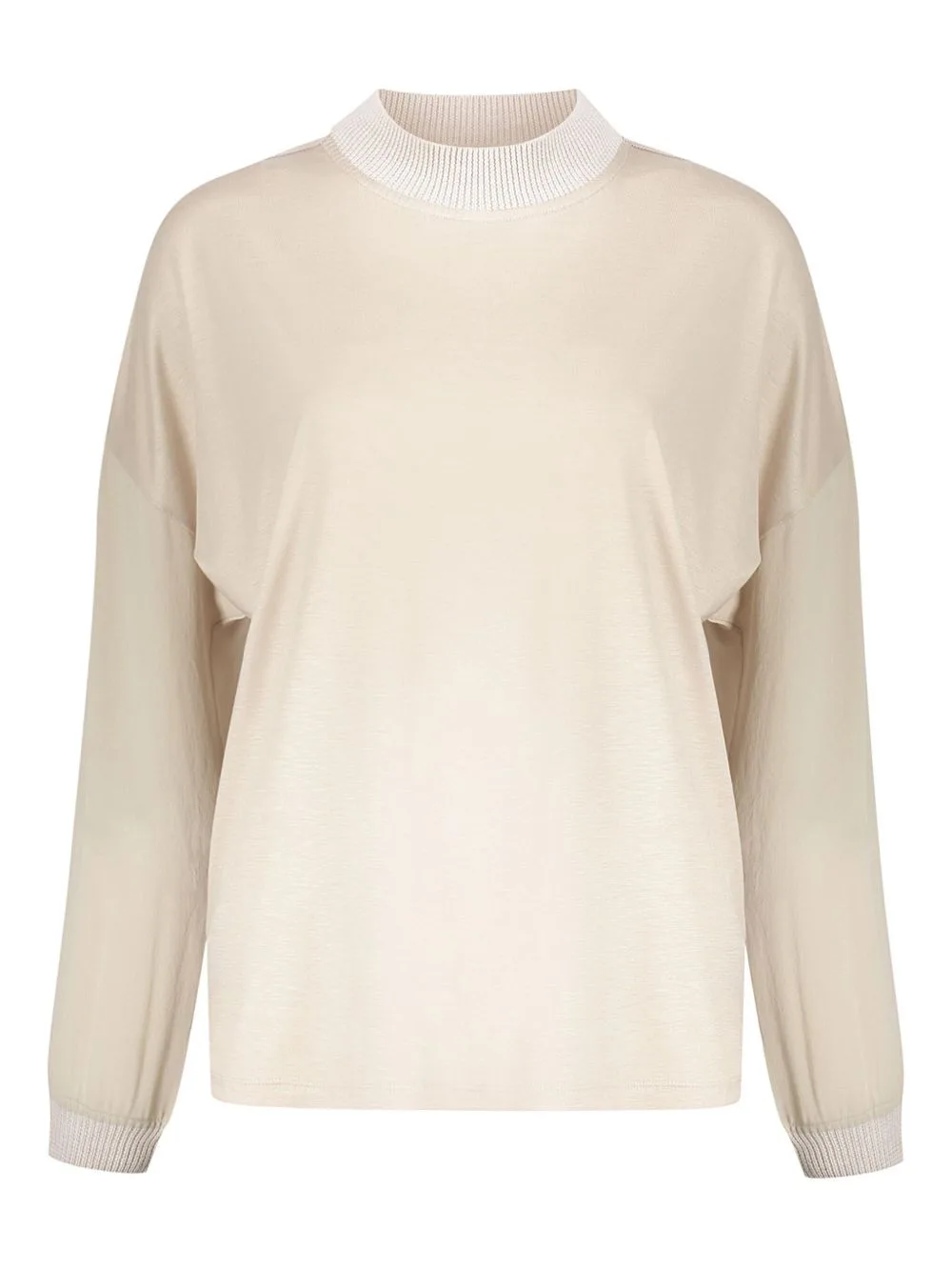 Crew-Neck Long-Sleeve Top by Herno