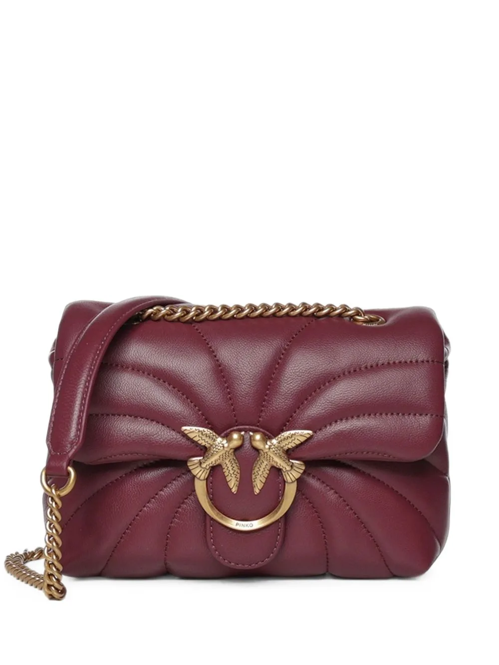 Small Love Bag Puff Chevron-Quilted Crossbody Bag by PINKO