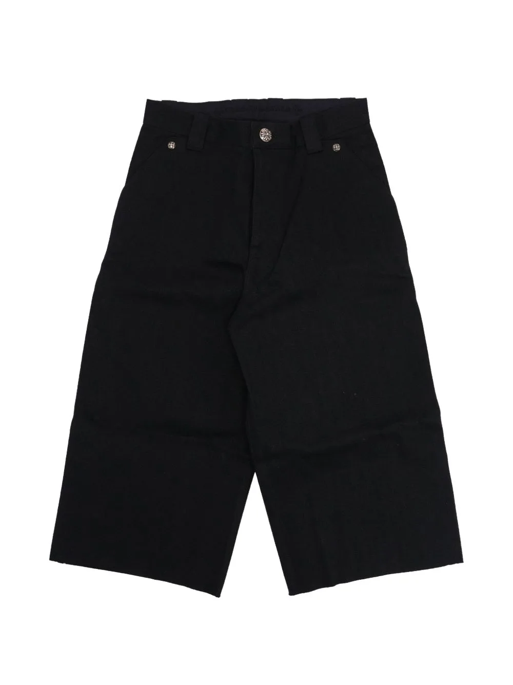 Logo-Detail Denim Shorts by Chrome Hearts