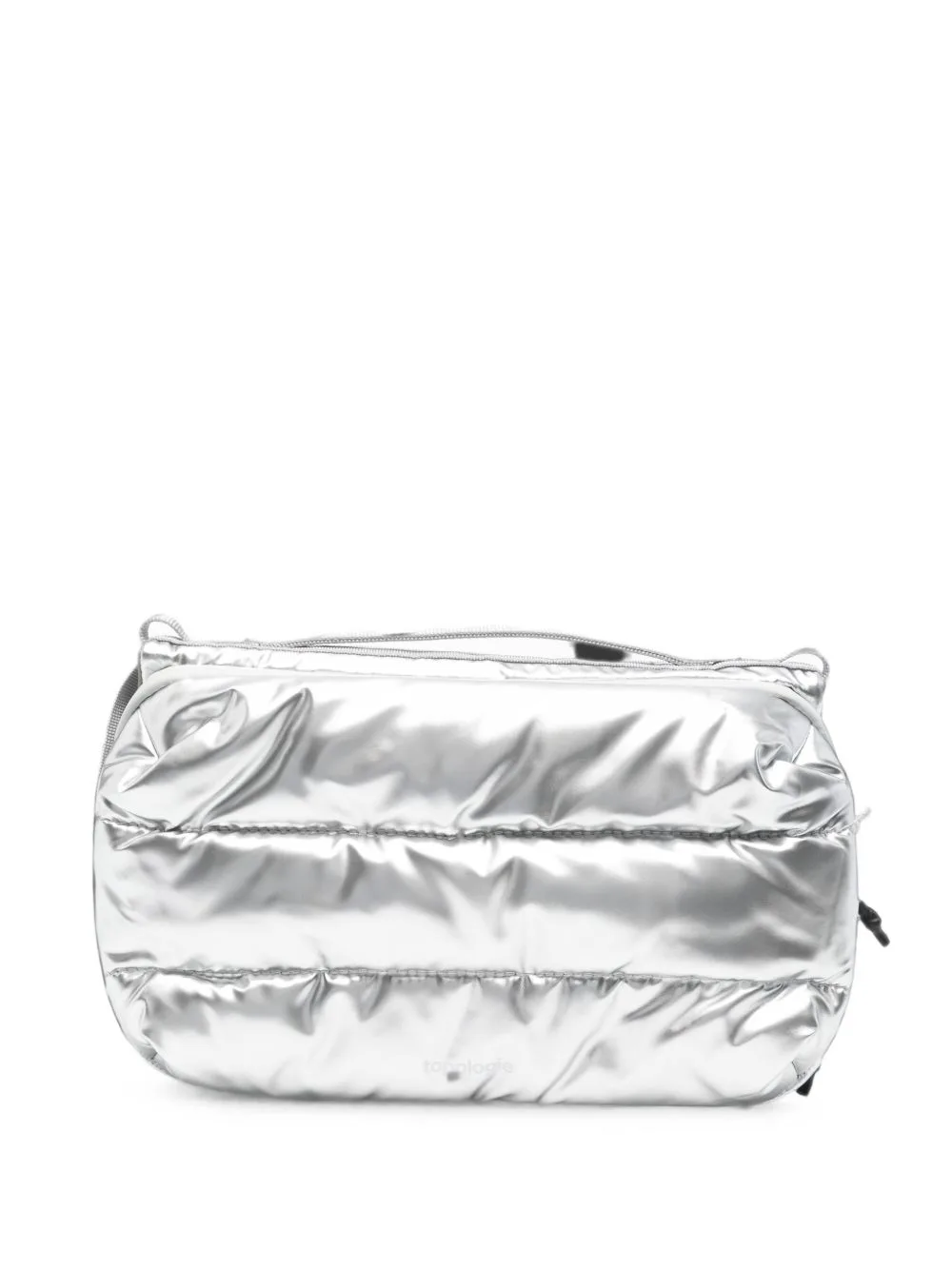 Large Bottle Sacoche Quilted Metallic Clutch Bag by Topologie