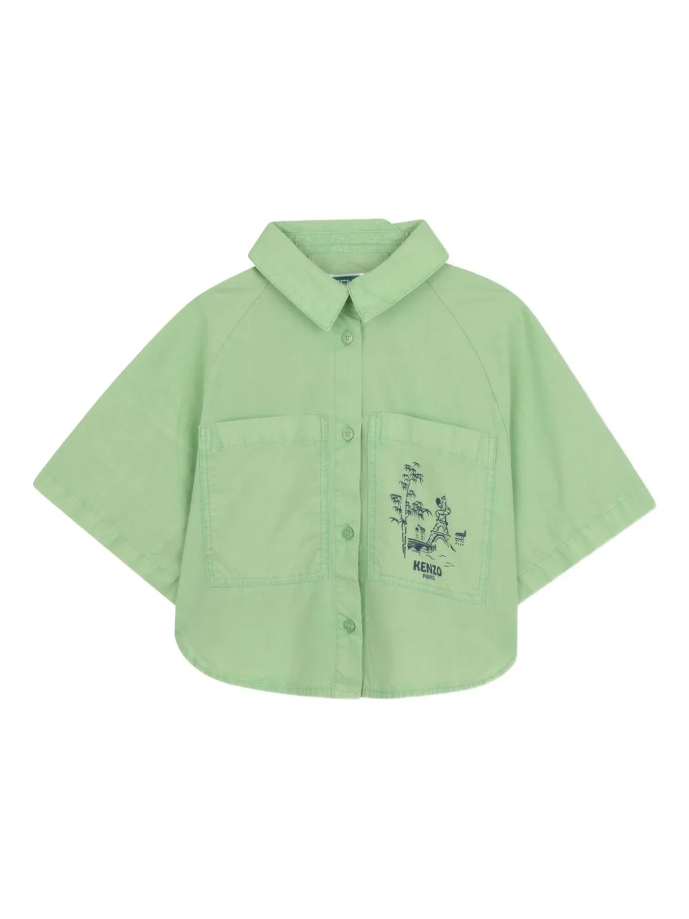 Embellished-Pocket Shirt by Kenzo Kids