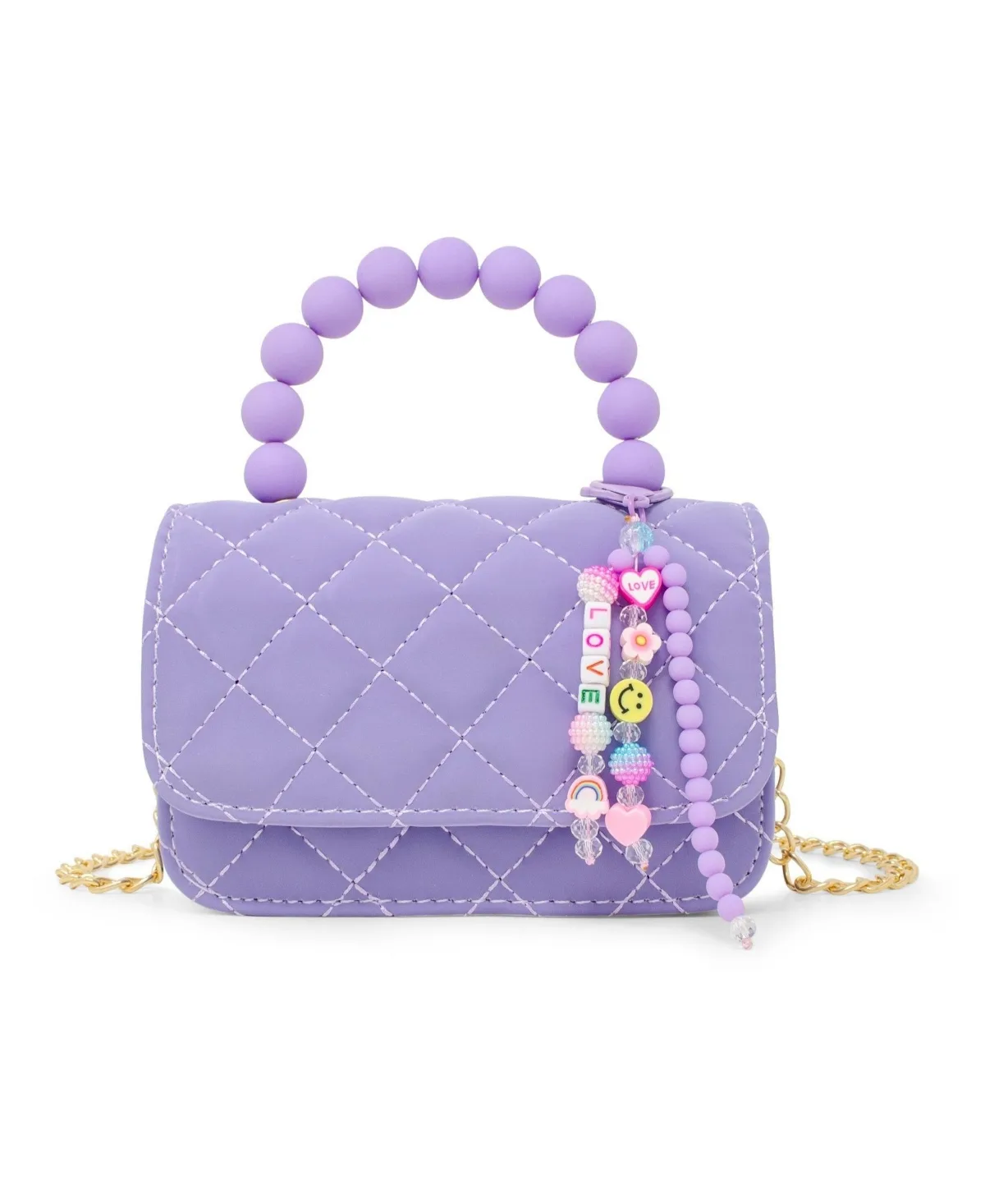 Pearl Handle Message Charm Handbag by Tiny Treats + Zomi Gems