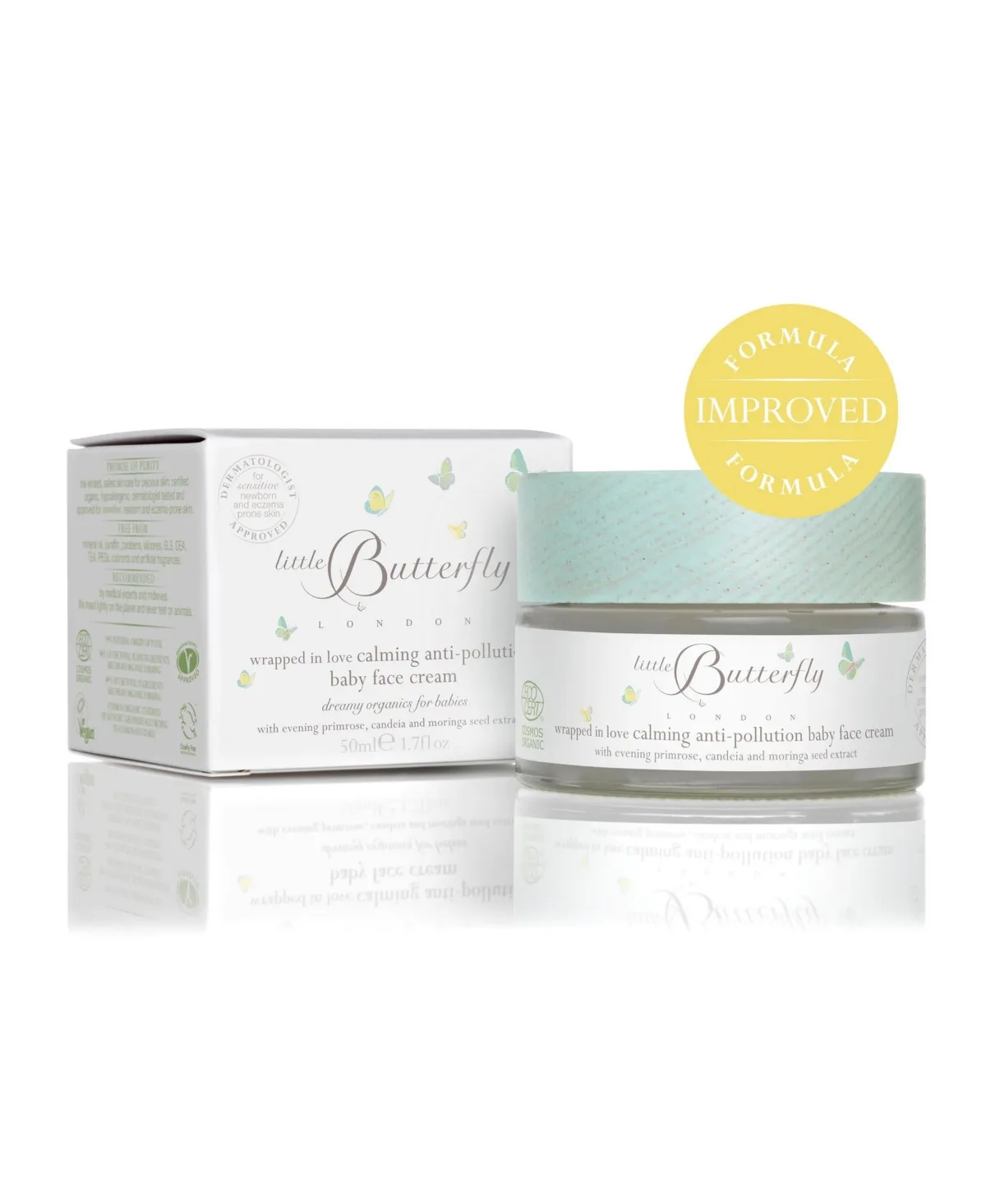 Wrapped in Love Calming Anti-Pollution Face Cream 50 Milliliters by Little Butterfly London