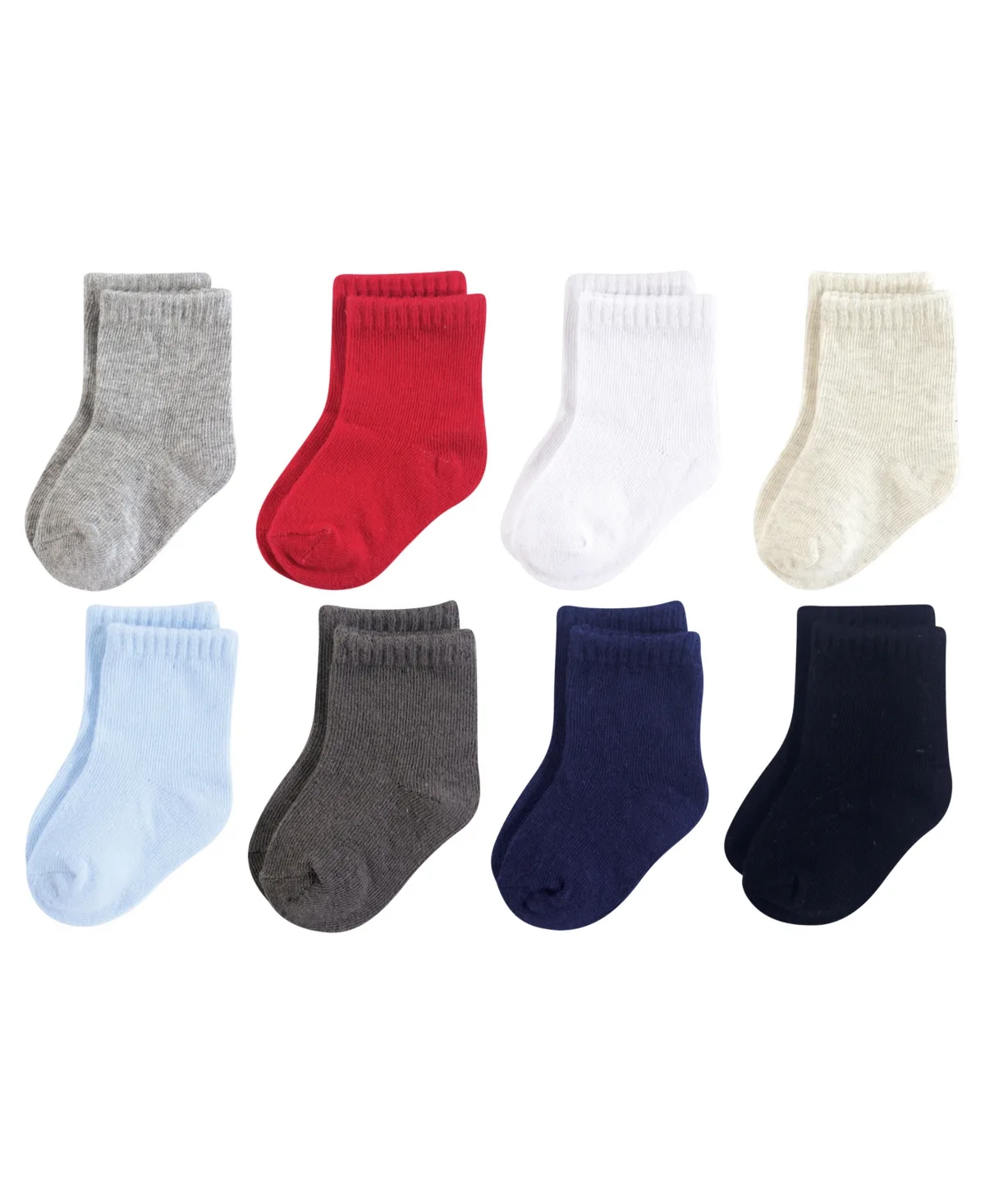 Crew-Length Sock Collection 8 Pairs by Luvable Friends
