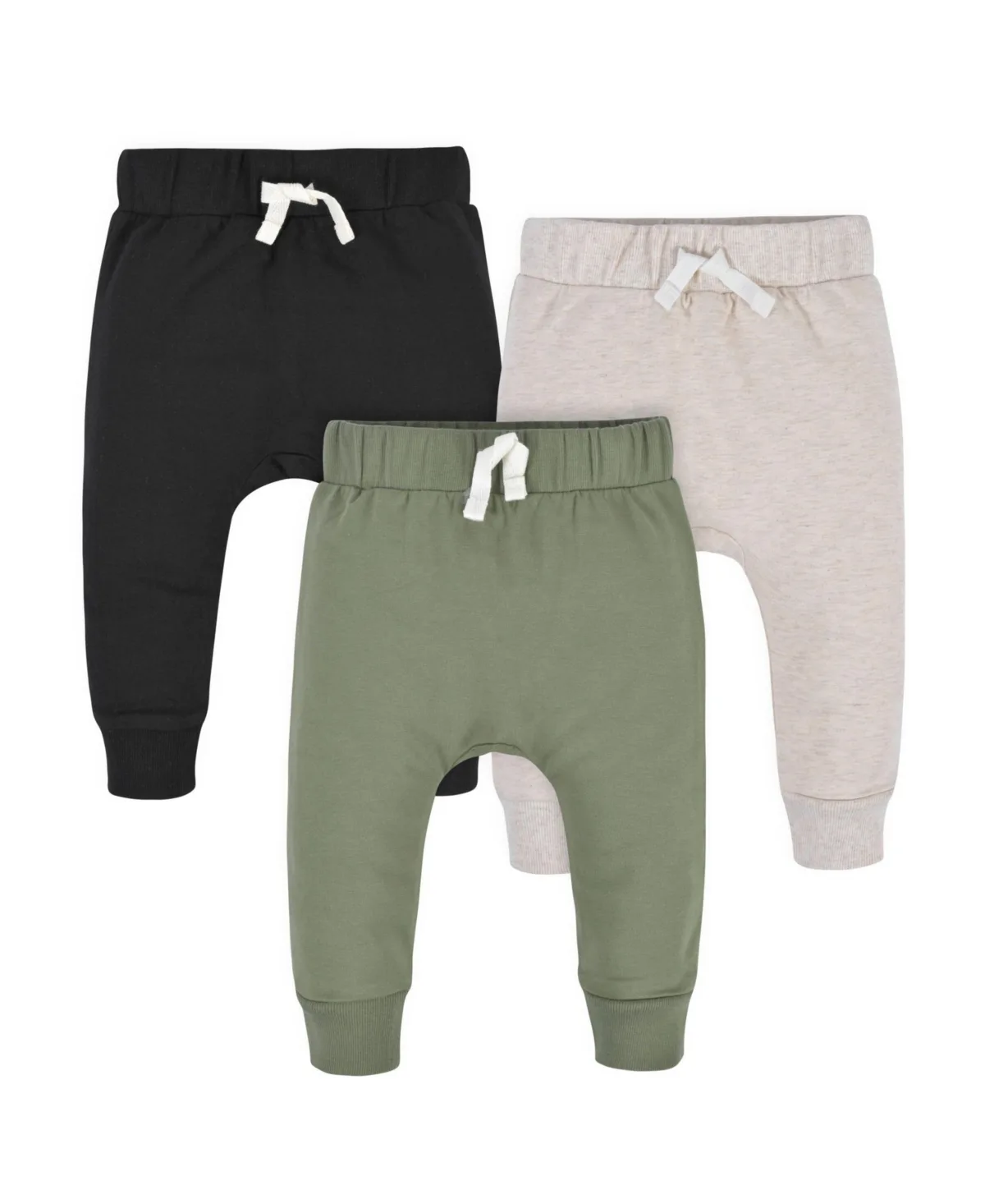 Green and Black Premium Joggers, 3-Pack by Gerber