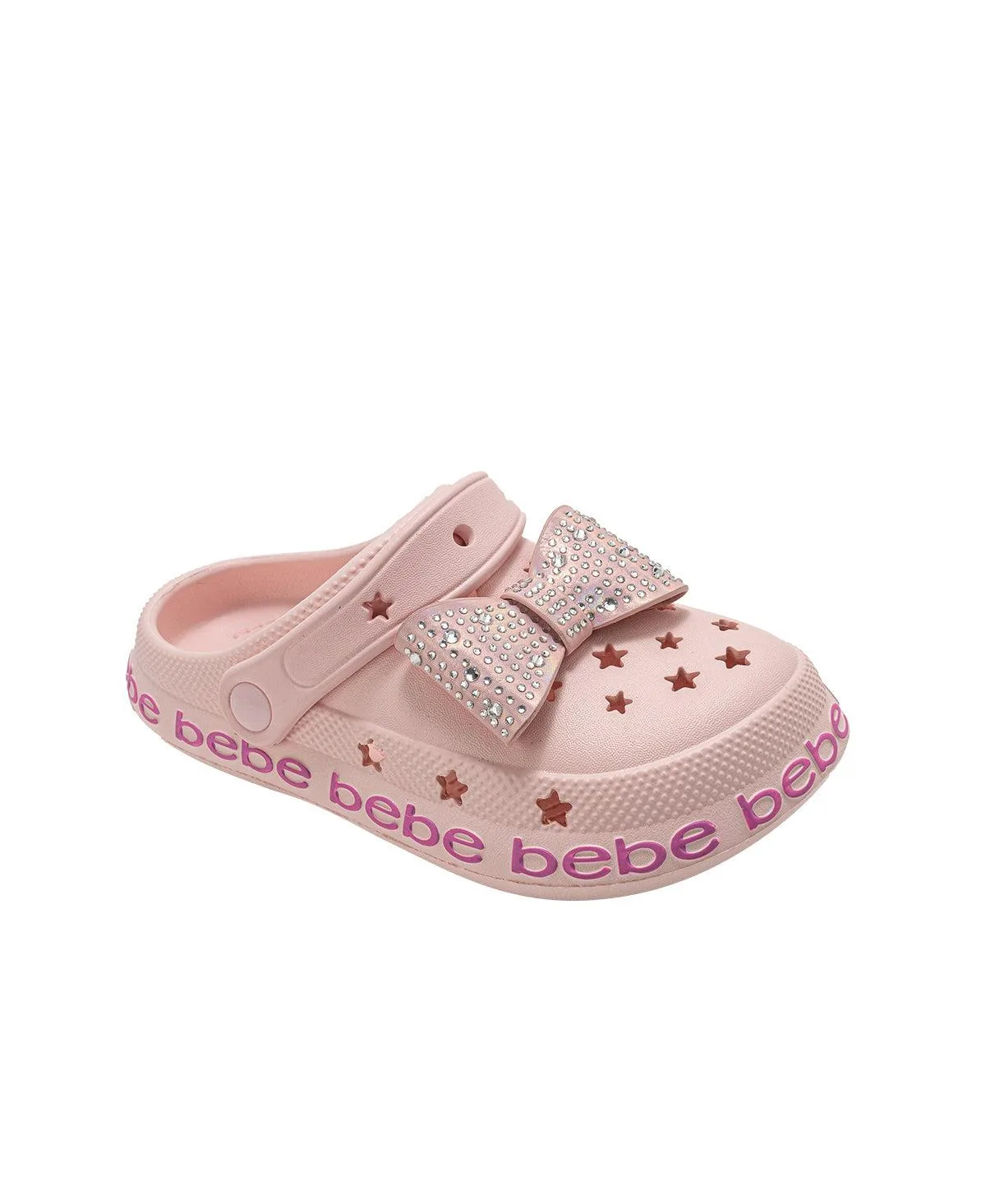 Eve Lightweight Clogs - Slip-On with Rhinestone Covered Bow by Bebe