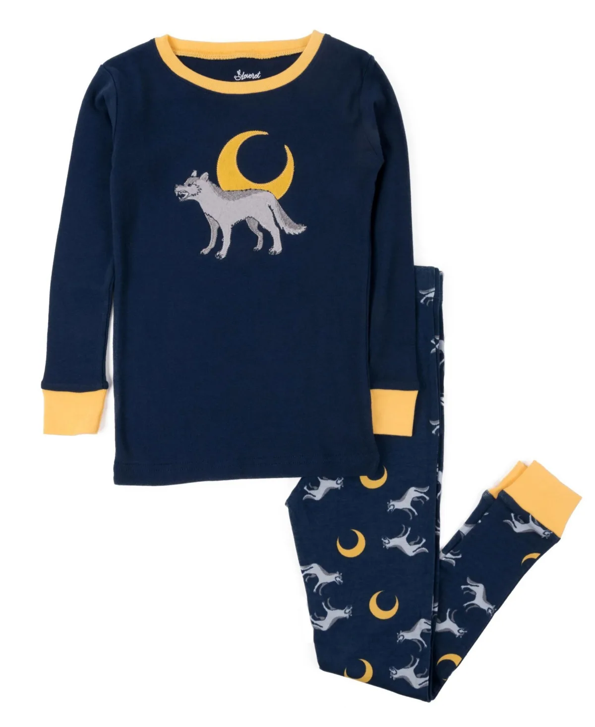 Matching Family Two-Piece Cotton Long Sleeve Shirt and Pants Pajama Set - Cozy Critters by Leveret