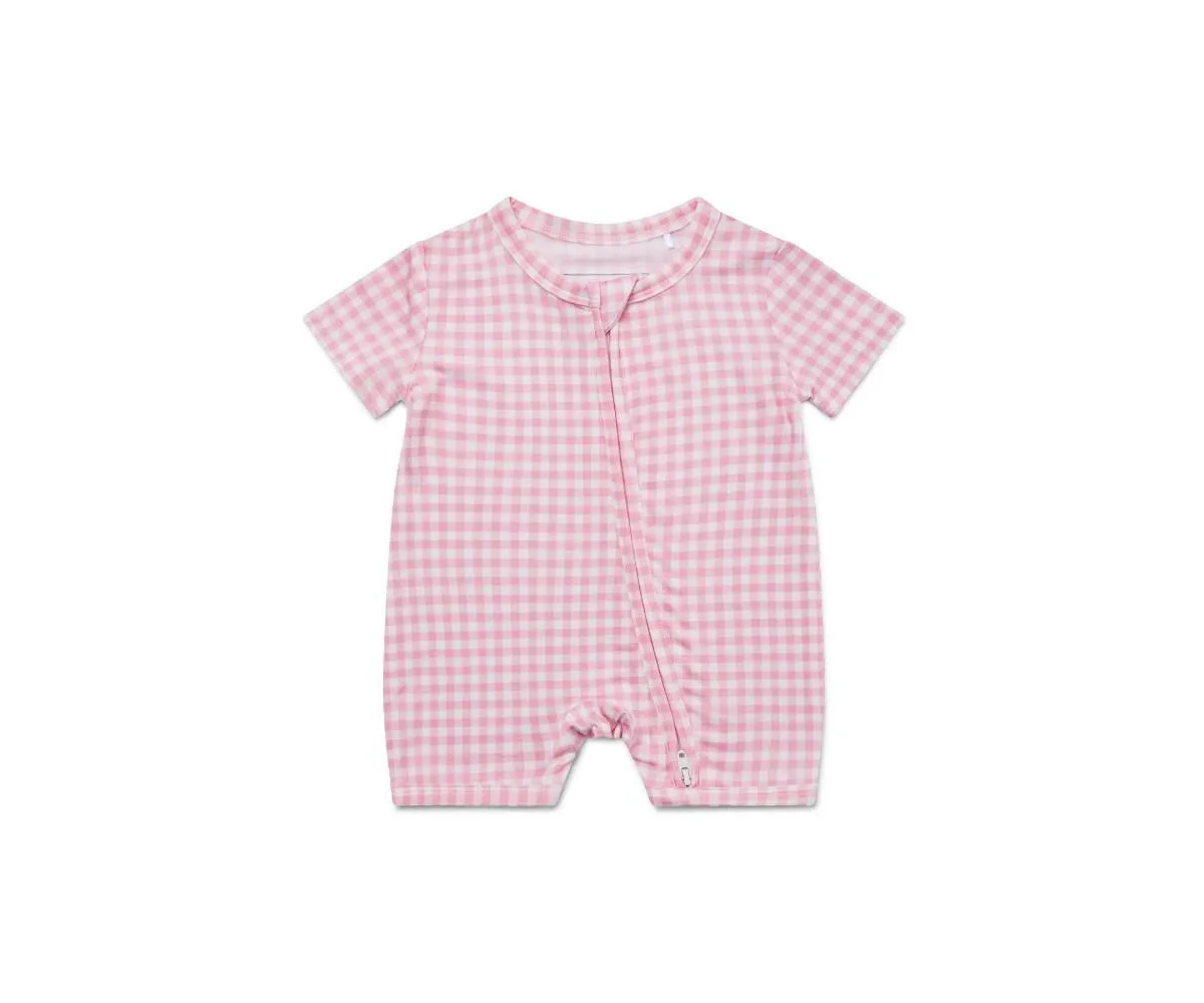 Sugar Gingham Bamboo Sleeper by Motette