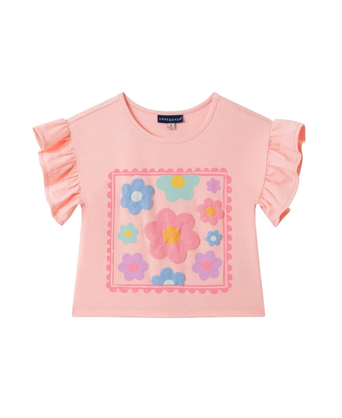 Jersey Ruffle Tee by Andy & Evan
