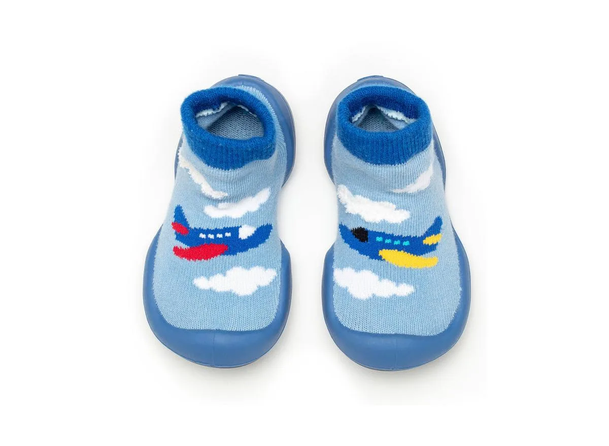 First Walk Sock Shoes Aeroplane by Komuello