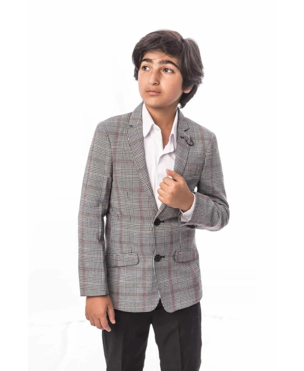 Slim Fit Plaid Suit by Elie Balleh