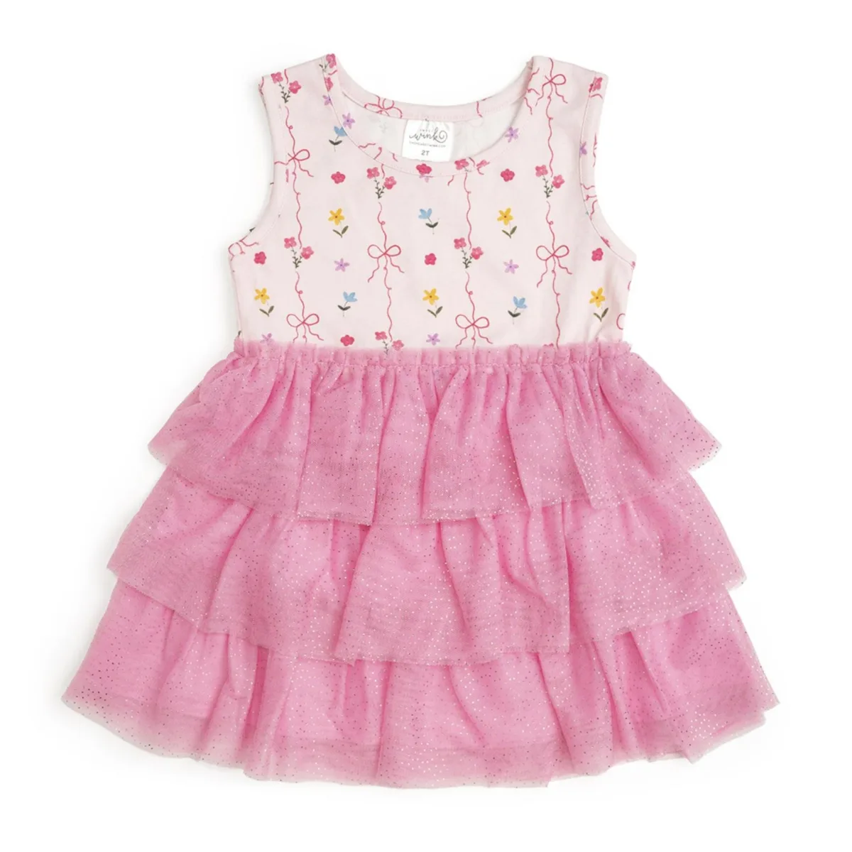 Peony Floral Tank Tutu Dress by Sweet Wink
