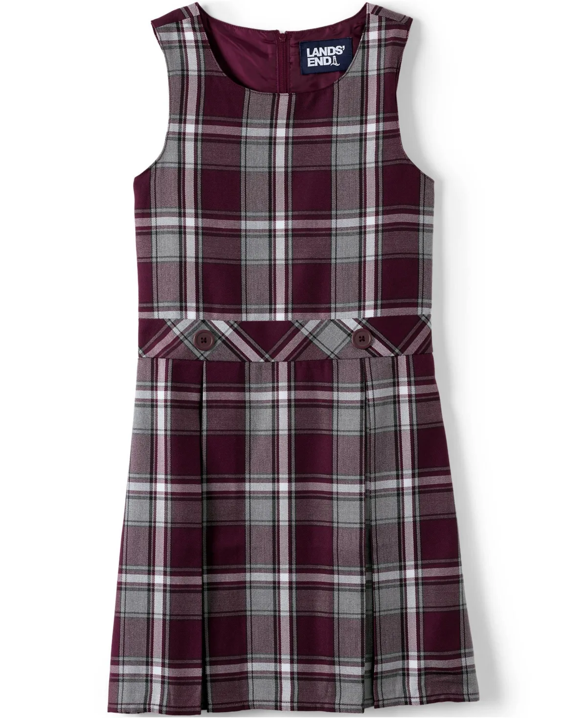Top of Knee Plaid Jumper by Lands' End