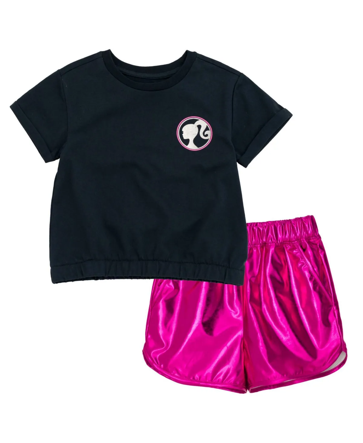 T-Shirt and Crop Top Shorts Outfit Set by Barbie