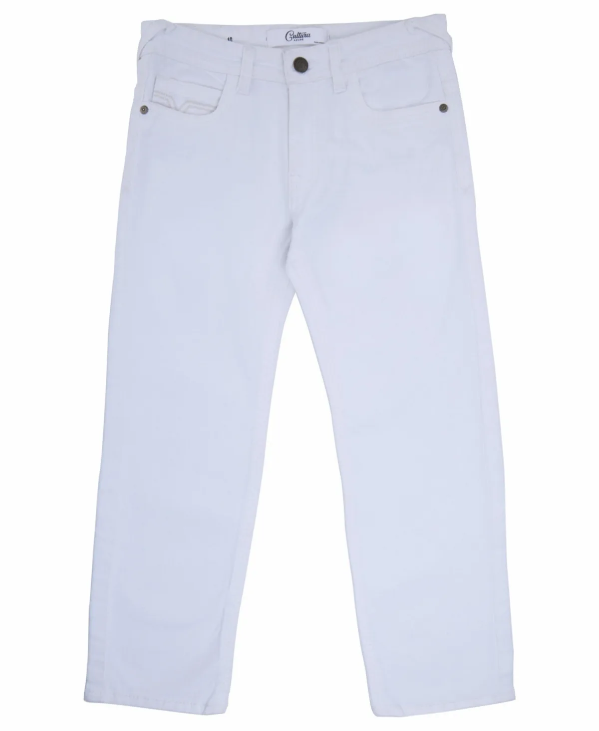 Slim Fit Saddle Stitch Flap Pocket Color Western Jeans by Cultura